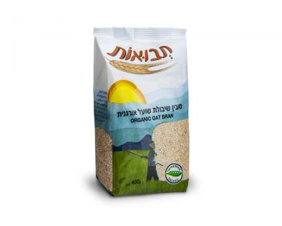 סובין שיבולת שועל אורגנית תבואות 400 גרם