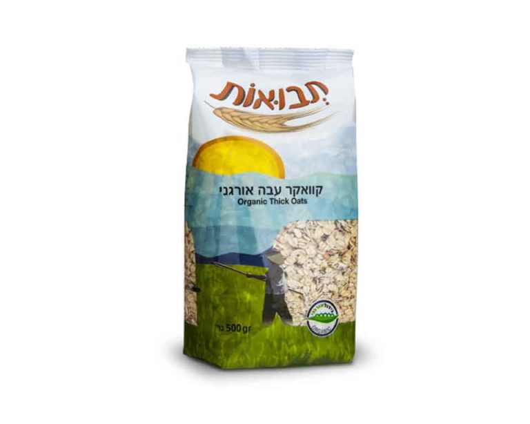 קוואקר עבה אורגני תבואות 500 גרם